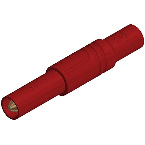 SKS-HIRSCHMANN Safety banana plug pin Ø: 4 mm LAS S G 934097101 red