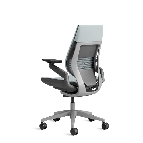 Image of Steelcase Gesture Ergonomic Office Chair with 360 Armrests and 3D Live Back Lumbar Support Storm Horizon 66 x 62.5 x 104 cm