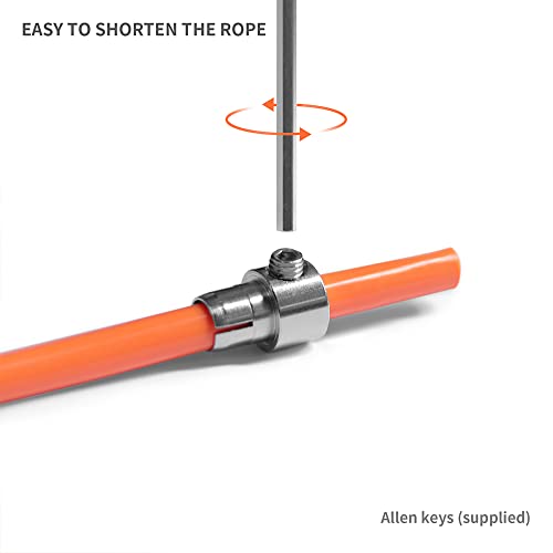 Hererope Weighted Jump Rope For Women & Men, 1/2Lb Skipping Rope With Adjustable & Durable Cable, Ball Bearing, Comfortable & No-Slip Grip, Jump Ropes For Fitness, Workout, Boxing, Crossfit Exercise #TOP3