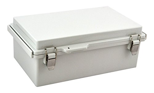 BUD Industries PTQ-11050 Pc 10Percentfiberglass Hinged Enclosure, Gray Ip67, Grey