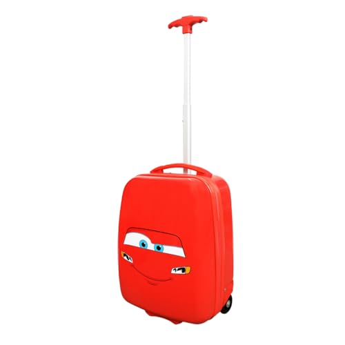 Bioworld Cars Lightning McQueen Big Face 16.5" Youth Two-Wheel Carry On Luggage2