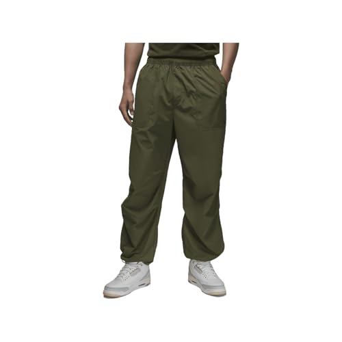 Image of Jordan Essentials Men's Woven Pants (FV7306-222, Medium Olive), Medium Olive, Large