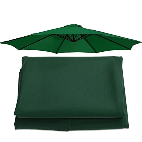 Funda de sombrilla de 2.7m para jardín con 8 varillas, impermeable y protección UV en rojo