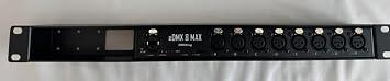 eDMX8 MAX 8-Port ArtNet/sACN via Ethernet to DMX 512 Converter with XLR Connectors and rugged metal housing 3-pin 19" RACK