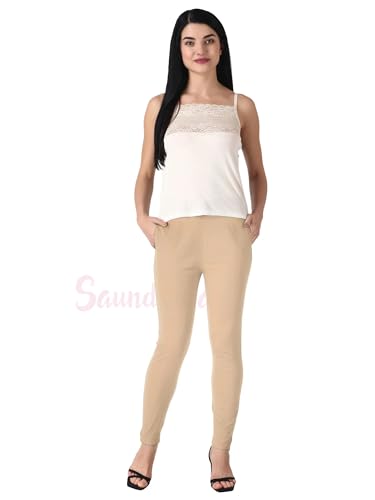 Image of Saundarya Women's Regular Fit Stretchable Cotton Trousers Pants