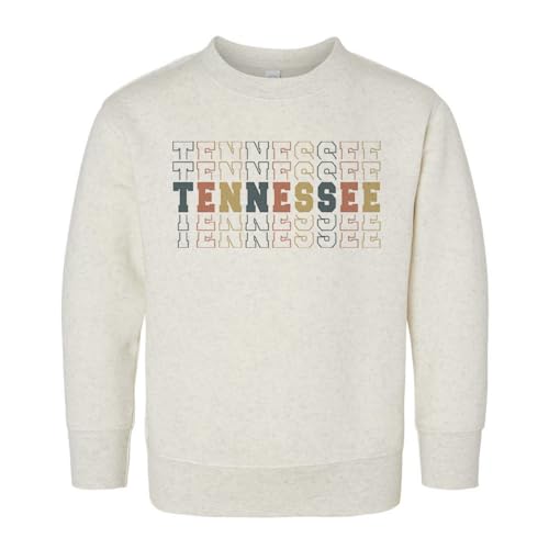 Stacked Tennessee Kids Sweatshirt Toddler 5T Natural Heather
