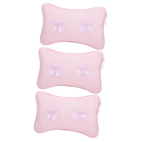 IWOWHERO 3 Pcs Bath Tub Pillow Suction Cups Comfortable Spa Pillow Full Body Support Durable Fabric