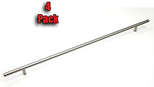 20-inch (500mm) Cabinet Stainless Steel Handle Bar Pull with 16-1/2" (420mm) Hole to Hole Spacing (4 Pack)