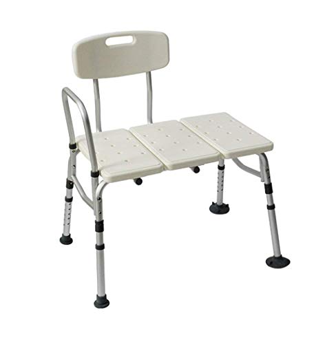 Taburete de baño de aleación de aluminio para mujeres mayores y embarazadas, asiento de ducha antideslizante, altura ajustable, taburete de baño ligero para una experiencia de baño segura y cómoda