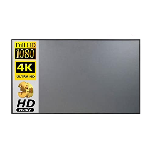 Pantalla de proyector de 80 pulgadas 16:9 plegable con lona blanca de proyección HD