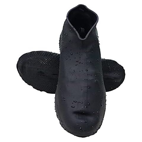 SoeHong 1 Pair Waterproof Shoe Cover Silicone Unisex Reusable Shoes Protectors Slip-resistant Rain Boots for Indoor Outdoor Rainy Days Overshoes S/M/L Cover