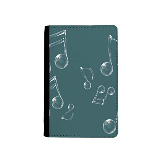Étui portefeuille voyage pour passeport bulle de musique multicolore