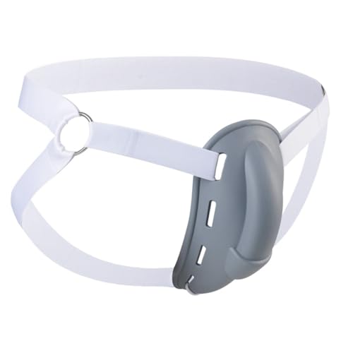 DOERDO DD Underwear Bulge Cup for Men Silicone Foreskin Cover, Stereo Shape Prevent Friction Men Circumcision Cover with Fixing strap, XXL Grey