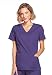 Cherokee Women's Workwear Scrubs Core Stretch Mock-Wrap Top (Medium), Grape