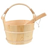 POPETPOP 1 Ensemble Seau pour Sauna avec Louche Ensemble Complet pour Sauna Spa Et Douche ...