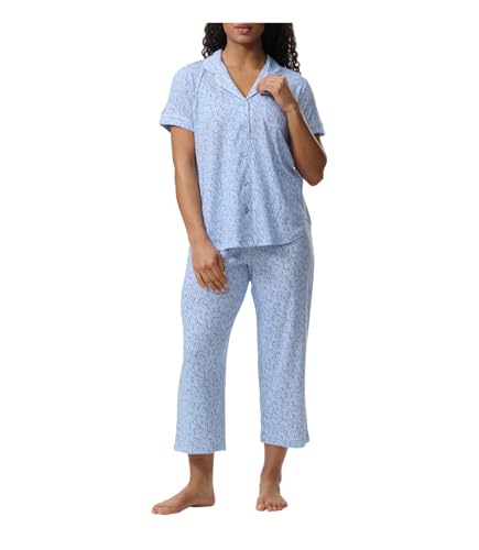 Image of Karen Neuburger Women's Short Sleeve Girlfriend Capri Pajama Set
