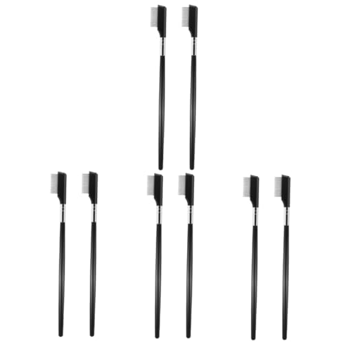 Didiseaon 4sets Straight Handle Steel Needle Lash Applicator Eyelash Comb Brush for Women Lash Separator Tool Perfect for Makeup Artists 2pcs*4