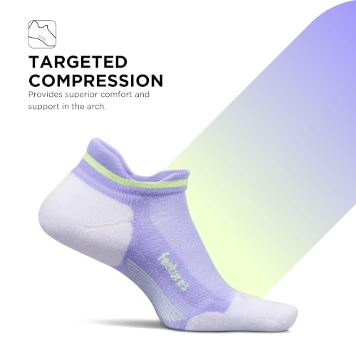 Image of Feetures Elite Max Cushion No Show Tab - Running Socks for Men & Women, Athletic Compression Socks, Moisture Wicking