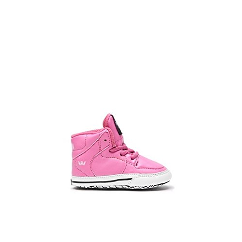Supra Crib Vaider Size 4 Pink-White Skate Shoes