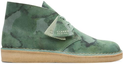 Clarks Mens Desert Coal Green Chukkas Boots Boots 8.5