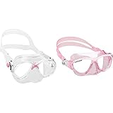 Cressi Marea Jr Mask Kinder Tauchmasken, rosa, Einheitsgröße & Kinder Moon Kid Tauchmaske Rosa/Weiß, One size