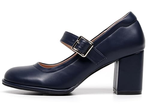 Image of VenusCelia Women's Mary Jane Pump Heeled Shoe