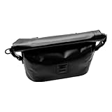 predolo Bicycle Roll Top Handlebar Bag IPX6 500D PVC Wear Resistant for Groceries Versatile Accessories Expandable Cycling Pack, 7L