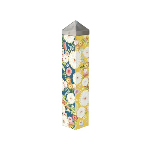 Studio M Art Pole Outdoor Decorative Accessory for Landscaping, Gardens, and Yards, 20 Inches Tall Weather Resistant PVC with Vinyl Wrap, Positivity by Studio M - Image 2