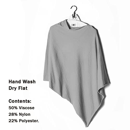 Look by M Women's Poncho Year Round Cover Special Occasion or Every Day Bundle w Bandana Scarf3