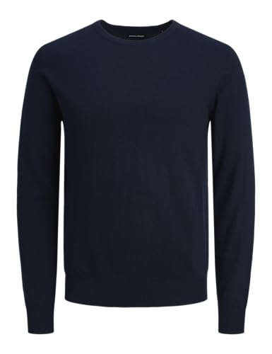 Jack & Jones JJEEMIL Knit Crew Neck NOOS Herren, Navy Blazer, XS – Ansicht 1