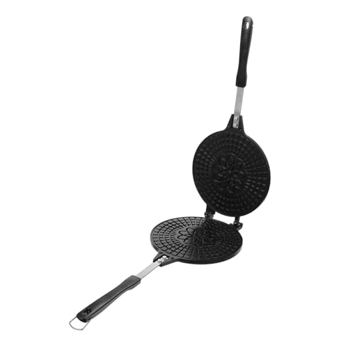 ULTECHNOVO Sartén Antiadherente para Conos de Helado y Gofres Molde para Huevo con Mango Aislante y Superficie Lisa Resistente al Desgaste y Fácil de Usar Herramienta para Repostería y