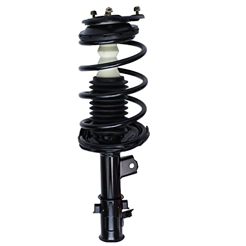Image of Detroit Axle - Front 2pc Struts for 06-11 Hyundai Accent Kia Rio, 2 Struts & Coil Spring Assembly 2006 2007 2008 2009 2010 2011 Replacement Suspension