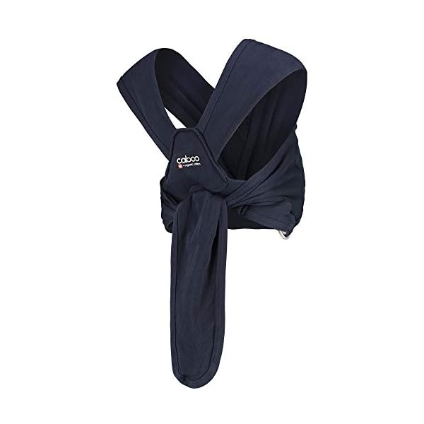 Close Caboo Mehrfach preisgekrönte Babytrage aus Bio-Baumwolle, Sleepy Wrap Babytrage mit mehreren Händen, Vorderpositionen von Neugeborenen bis zu 14,5 kg, mehrere Positionierungen, Outerspace – Bild 5