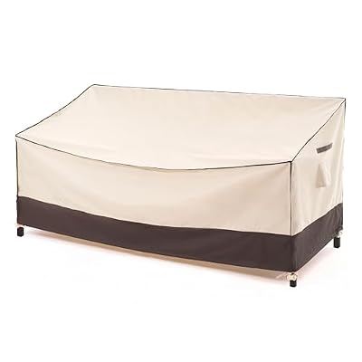 F&J Outdoors Waterproof Anti-UV Heavy Duty 3 Seater Cushion Couch Patio Sofa Cover, 82" W x 39" D x 36" H