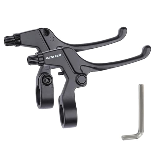 catazer 4-Fingers Bicycle Brake Levers for 22.2mm Handlebars 1 Pair