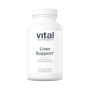 Vital Nutrients Liver Support Milk Thistle and Curcumin | Vegan Supplement | Herbal Combination to Support Healthy Liver Function* | Gluten, Dairy and Soy Free | 120 Capsules