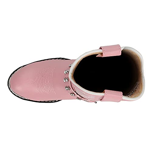 Durango Lil' Pink N Chrome BT568 Western Boot (Toddler/Little Kid/Big Kid)4