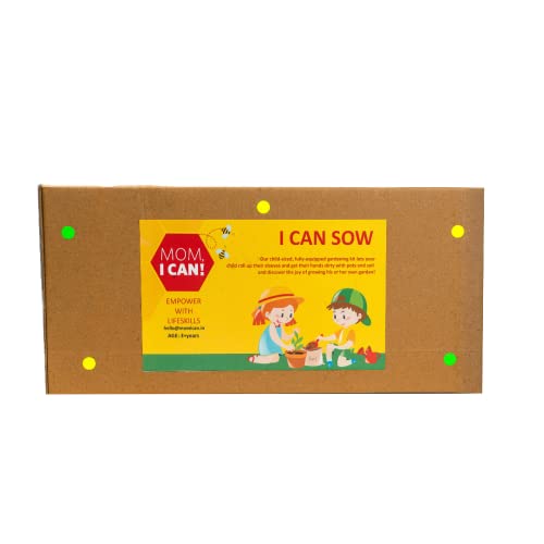 Mom I Can- The Gardening Kit | Gardening Tools Kit for Kids | for Home Garden | for Watering | for Gift | Seeds for Gardening | Gardening Kit for Kids | for Home Garden Full Set