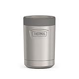 THERMOS ICON SERIES, Beverage Can Insulator - 12 Ounce, Matte Stainless Steel - Vacuum Insulated