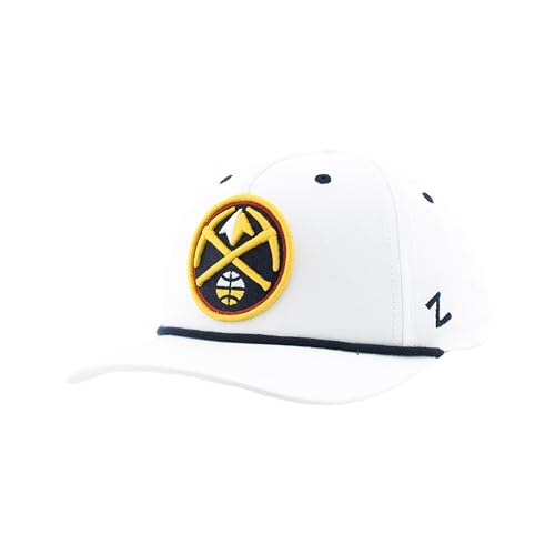Denver Nuggets NBA Officially Licensed Rope Hat Snapback Memento White