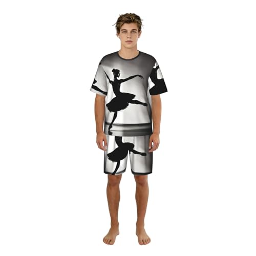 Pyjama homme imprimé ballerine en ensemble deux pièces élégant