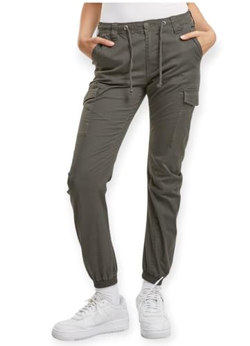 Pantalon Brandit femme regular droit coton fluide casual