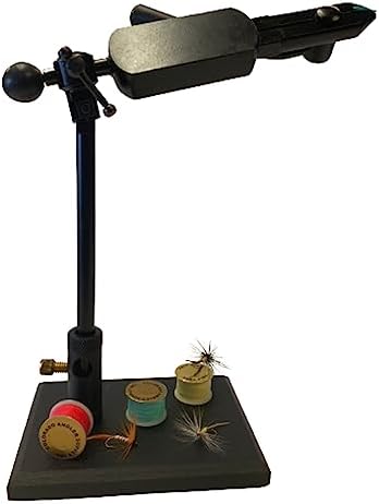 Black Crown Lever Action Fly Tying Vise with Base image 4