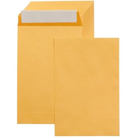 Amazon Basics Catalog Mailing Envelopes, 6x9 Inch, Brown Kraft, 100-Pack Cover