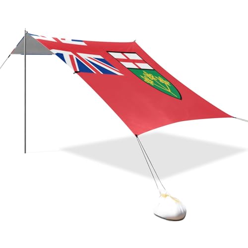 Ontario Flag Beach Tent UPF50+ Water-Resistant Large Sun...