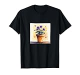 Violet Plant In Pot Hearts Cottagecore Boho Merch