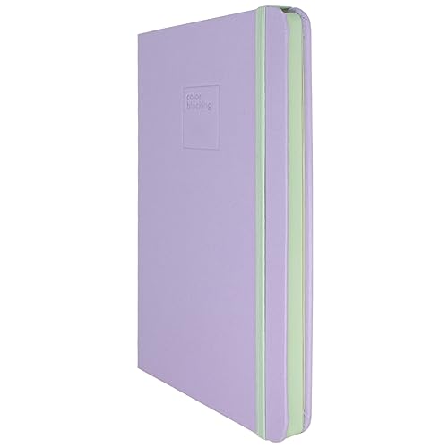 Caderneta Pontilhada Candy Colors 80 folhas em Papel Marfim 90g/m² (Capa Lilás/Verde-Menta | 14,5x21