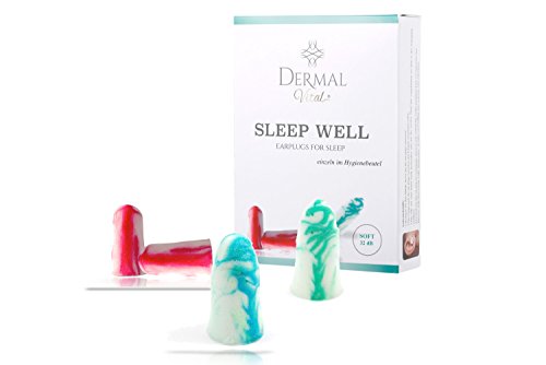 Bouchons d'oreille Earplugs pour adulte pour moutons, dans la valeur de Uni à l'apprentissage, dans l'industrie, anti-bruit SNR 32db (8paar - Multicolore) by Dermal Vital