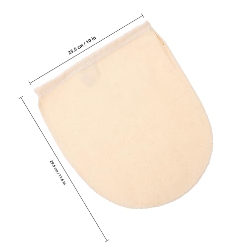 Tofficu 食品グレード純綿ナッツミルクバッグ 大容量ファインメッシュ濾し袋 豆乳 ジュース コーヒー用 衛生再利用可能ストレーナー