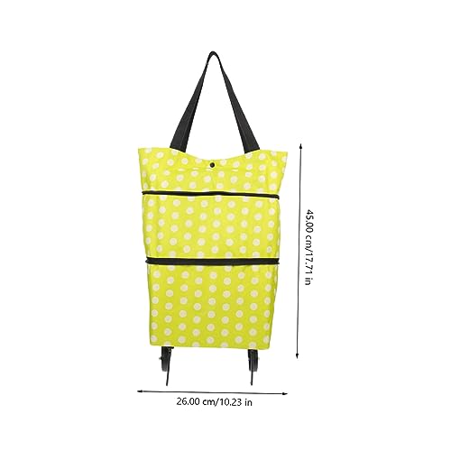Zerodeko Einkaufswagen zusammenfalten tragbare Einkaufstasche Lebensmittelgeschäft Faltbare Einkaufstüten wagen karren faltbar Trolley für Supermarkt wiederverwendbare Einkaufstüte Haushalt – Bild 5
